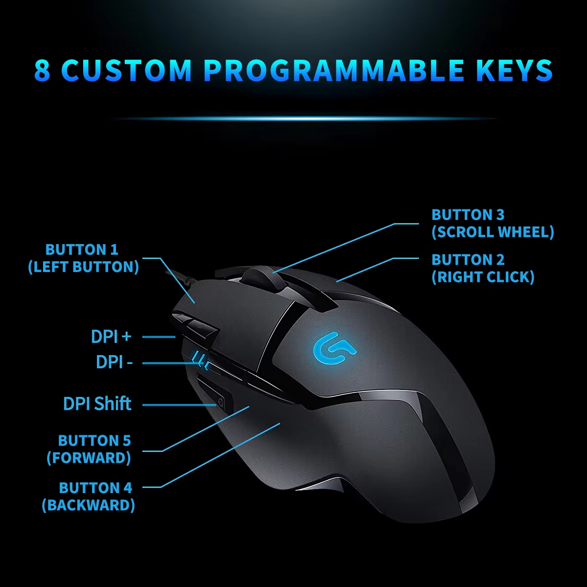 Logitech G402 Hyperion Fury FP - огляд і ціна Pc Gaming Valorant