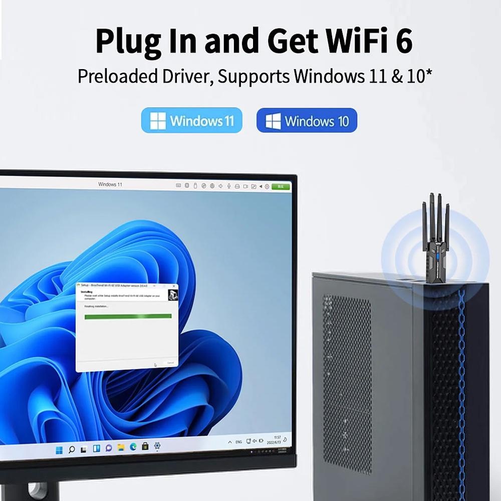 WiFi 6 USB 3 0 Adapter 1800 Mb - огляд і ціна Pc Gaming Second