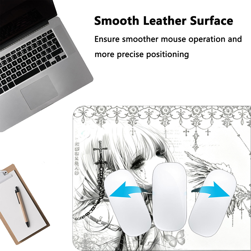 Leather Mousepad Black White A - огляд і ціна Pc Gaming Upgrades