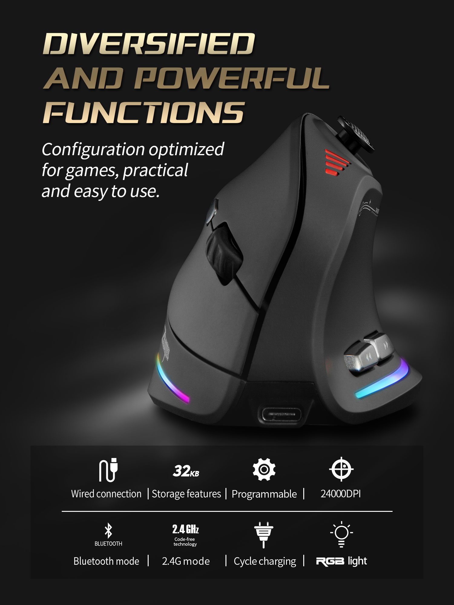 Jomaa RGB Backlit Wireless Ver - огляд і ціна Gaming Controller